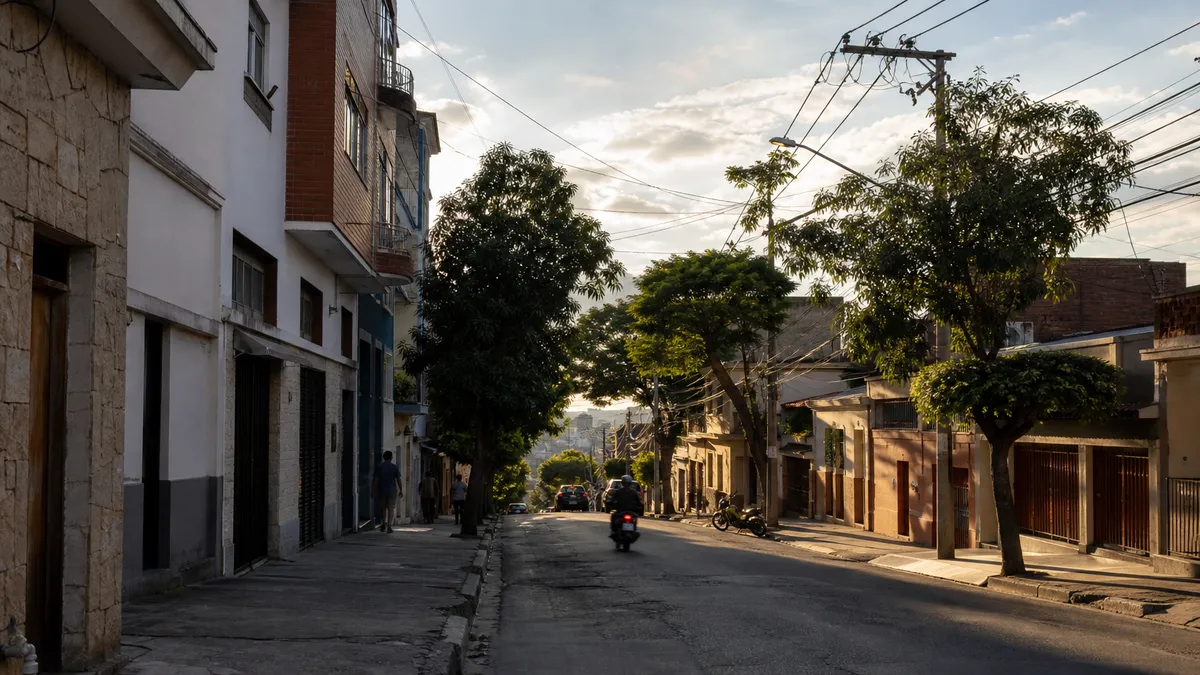 Imagem ilustrativa de uma rua de Caiçaras, Belo Horizonte