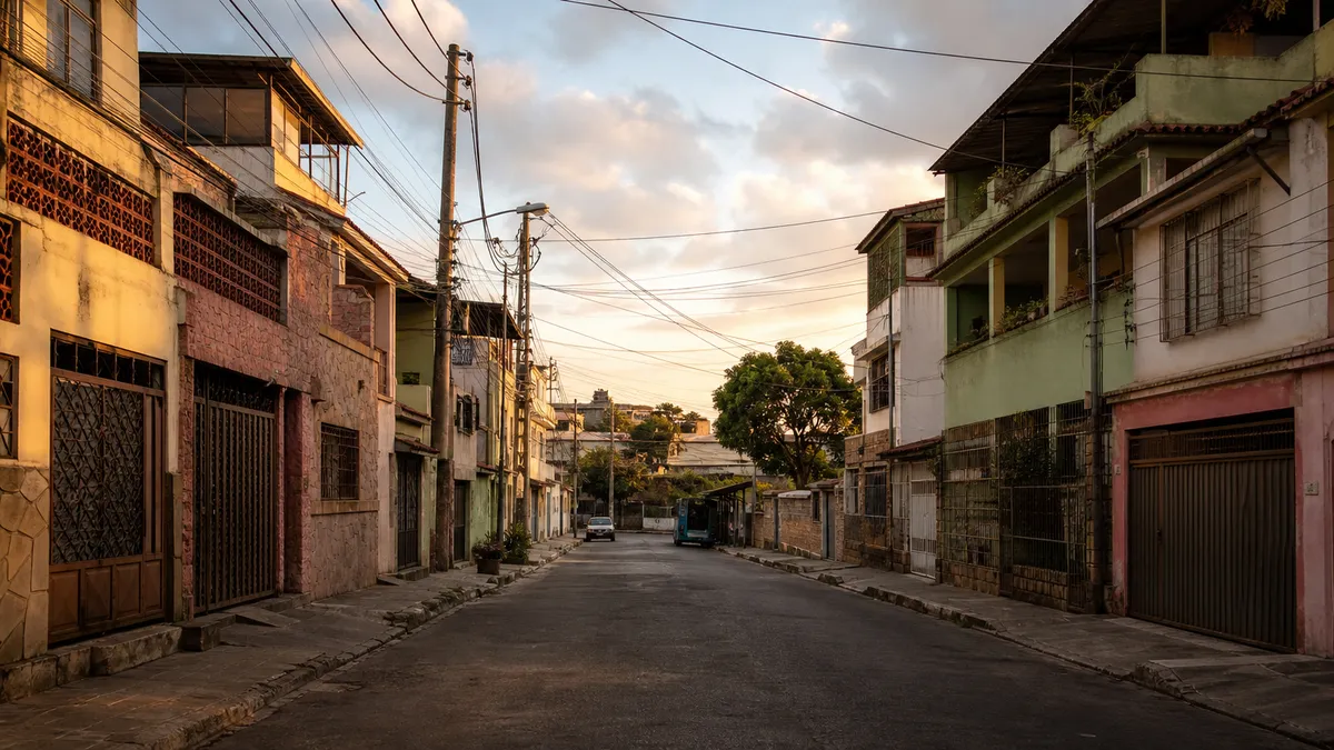 Imagem ilustrativa de uma rua de Lindéia, Belo Horizonte