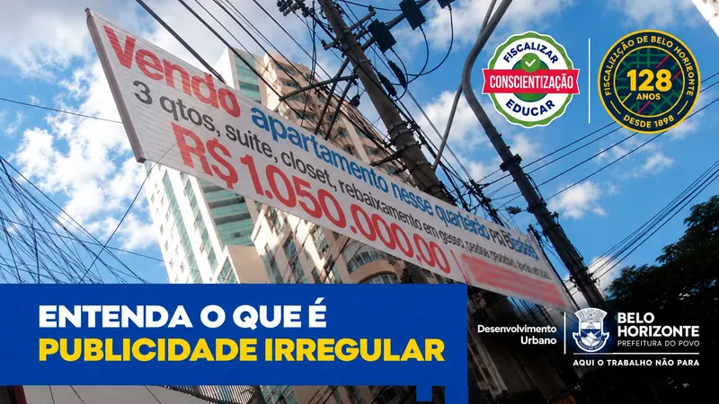 BH notifica por WhatsApp responsáveis por publicidade irregular
