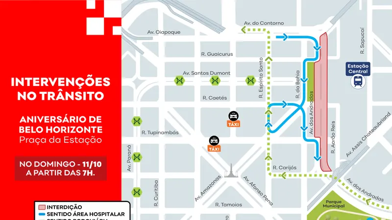 BHTrans monta operações de trânsito para eventos do fim de semana em BH