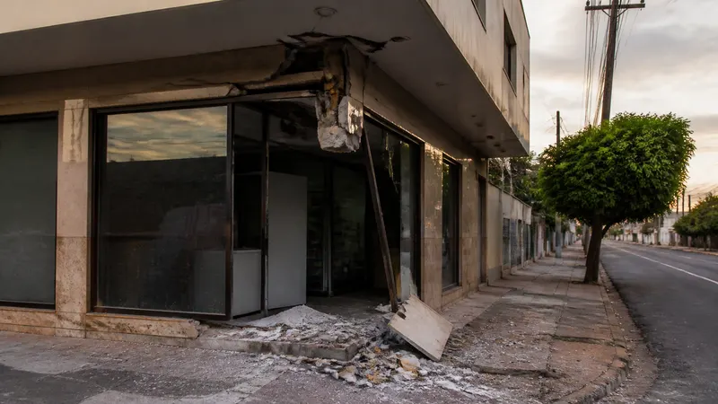 Caminhão desgovernado invade relojoaria e fere idoso no bairro Paulo VI
