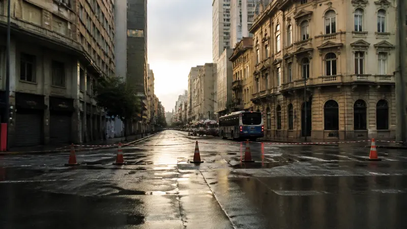 Idoso morre atropelado por ônibus no Centro de BH; rua Santa Catarina é interditada