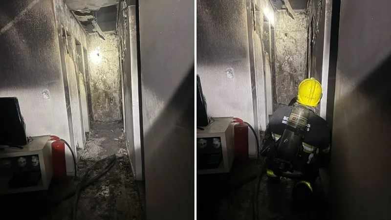 Incêndio atinge apartamento no São Lucas e deixa imóvel interditado