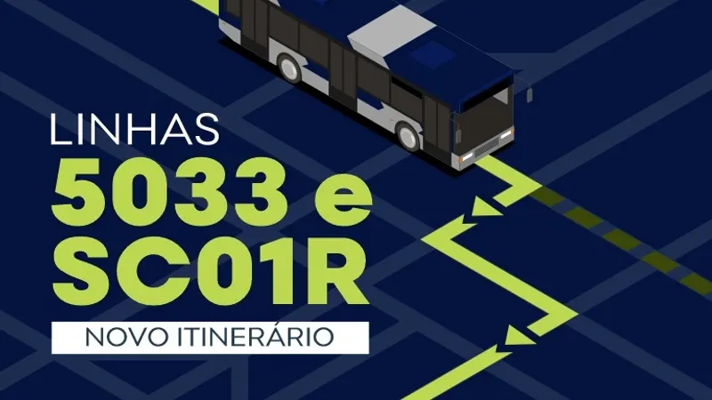 Linhas 5033 e SC01 R têm itinerários alterados em BH nesta terça e quarta