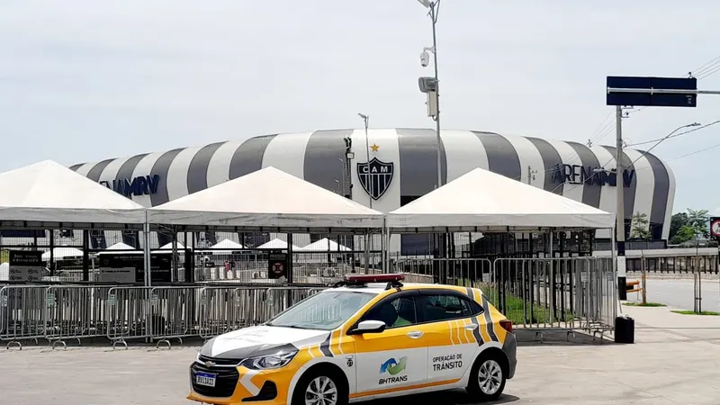 Operação de trânsito para Atlético x Bragantino na Arena MRV neste sábado (3)