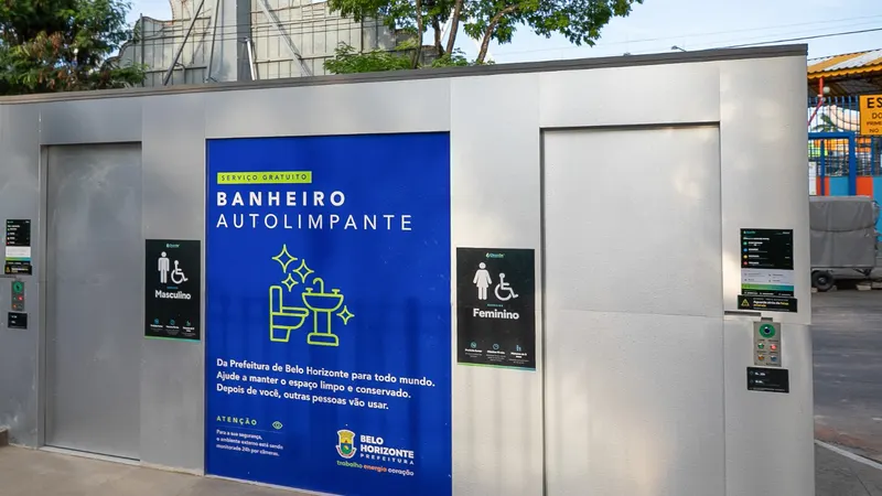 PBH instala sétimo banheiro autolimpante em frente ao Parque Guanabara, na Pampulha