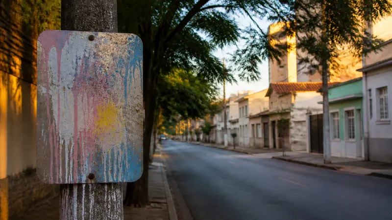 Placa do Clube da Esquina é alvo de vandalismo em Santa Tereza