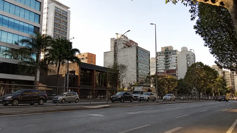 Vídeo mostra mulher atingida por voadora na Avenida Augusto de Lima, no Barro Preto